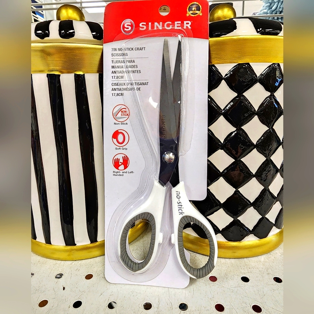 Singer scissors 7" no stick craft scissors